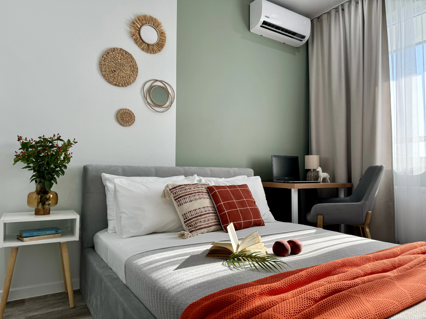 Квартира В скандинавском стиле с красивым видом на город для 4х гостей