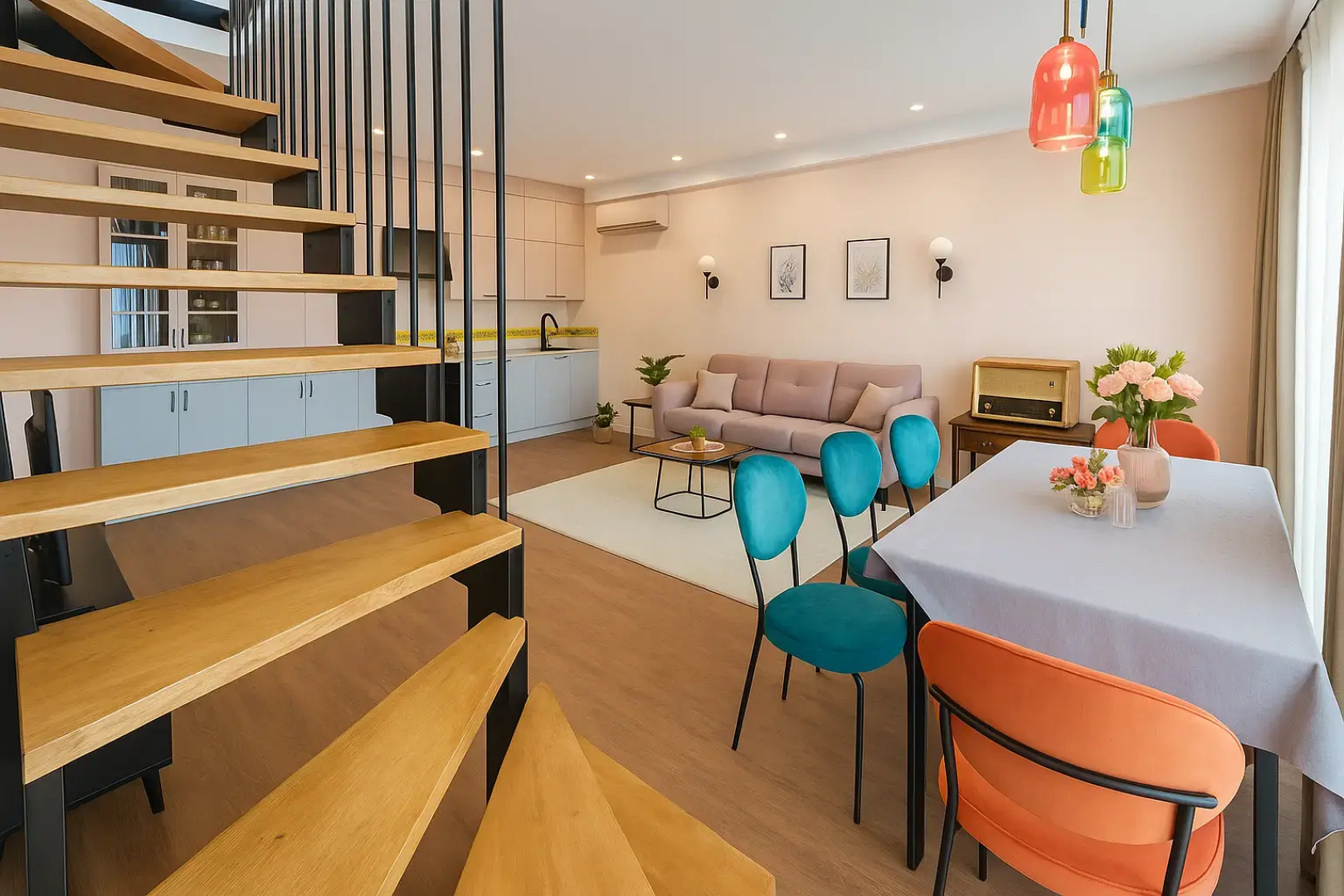 Апартаменты Просторная Двухэтажная