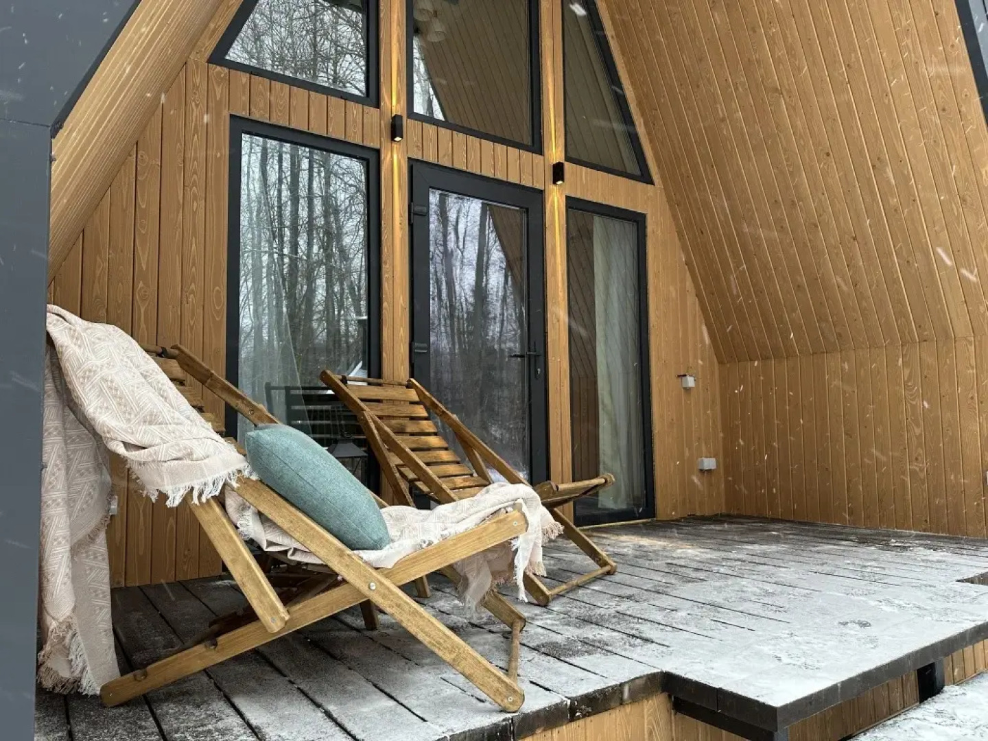 Частный Дом Афрейм с видом на лес №1