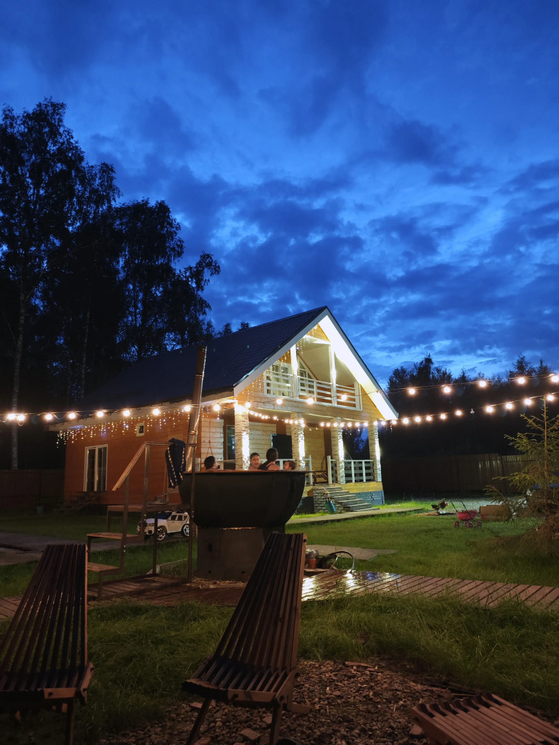 Частный Дом Уютный в Лесу с Чаном