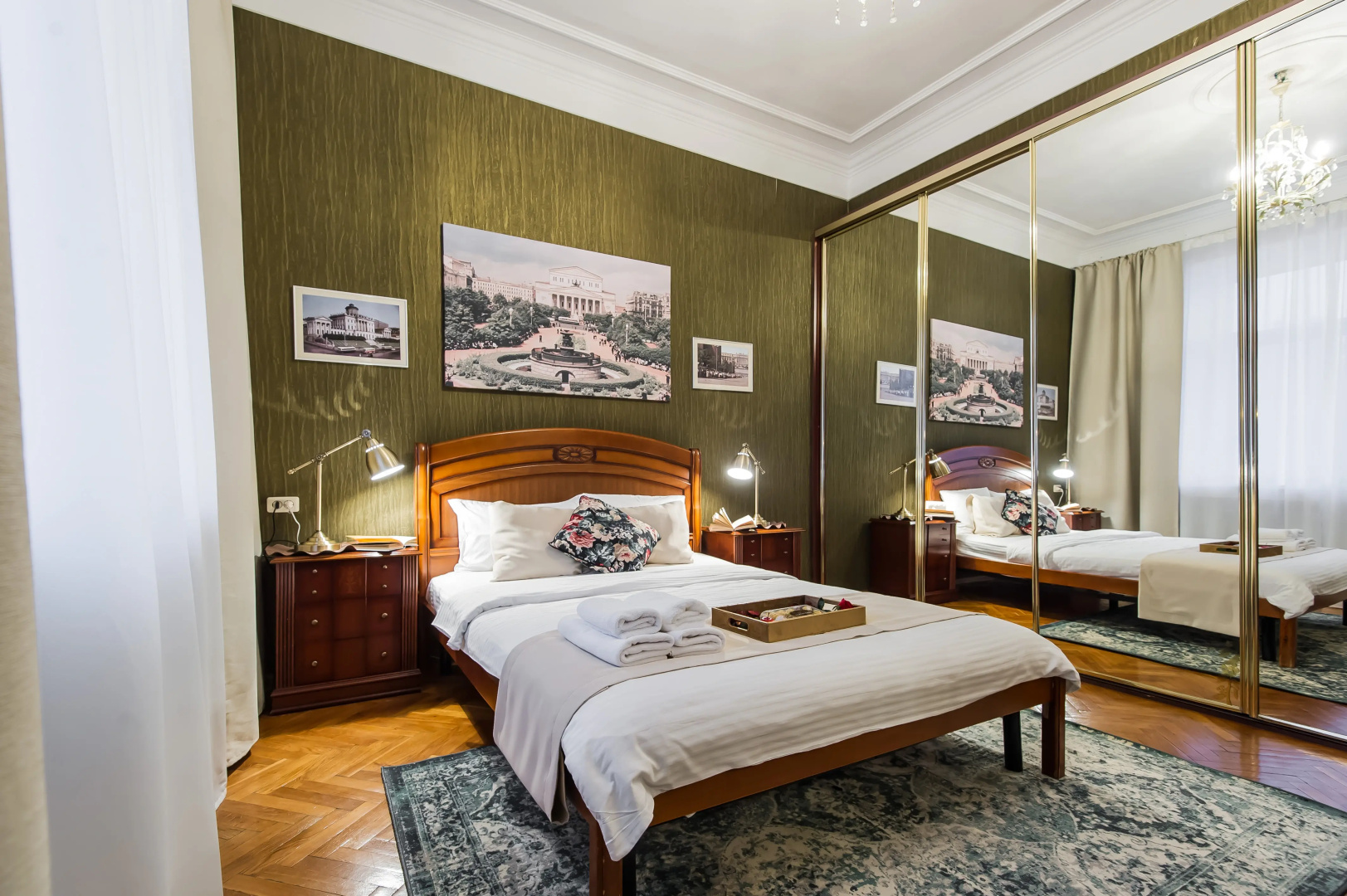 Квартира GM Apartments на Москва-реке с Видом на Набережную и Сталинскую высотку