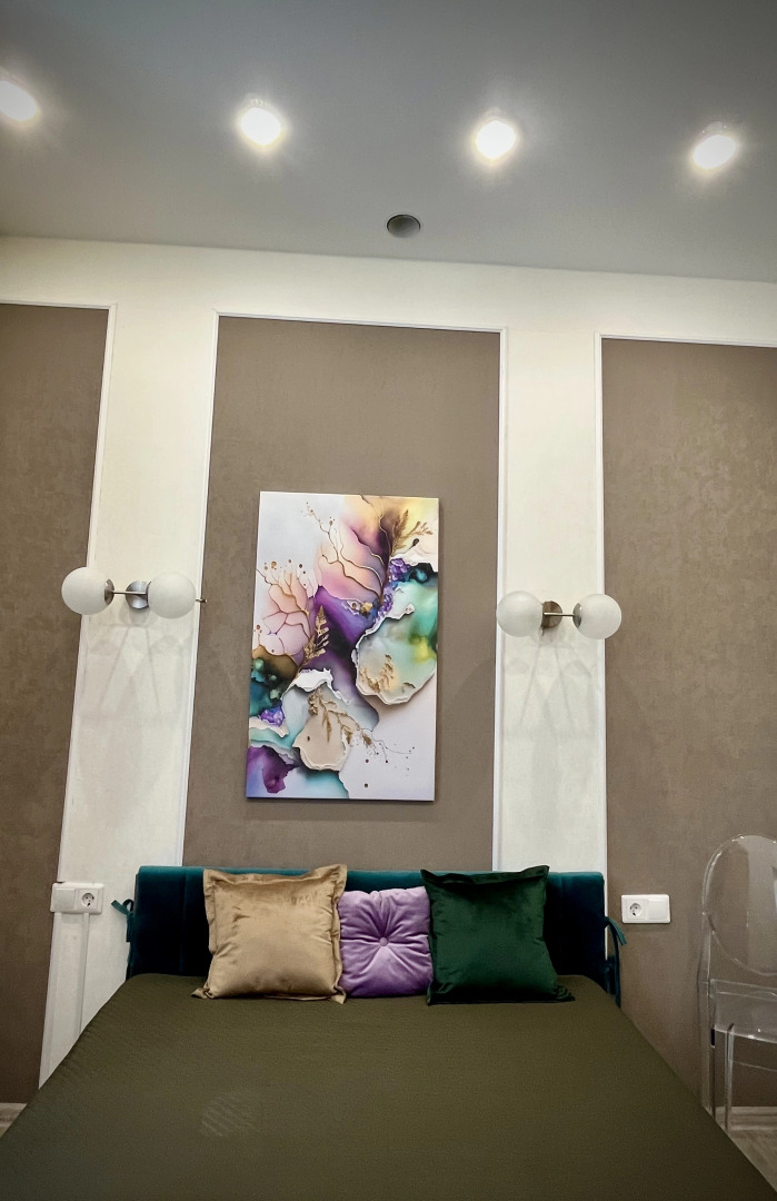 Апартаменты Центр, Апартаменты с камином и огромной ванной