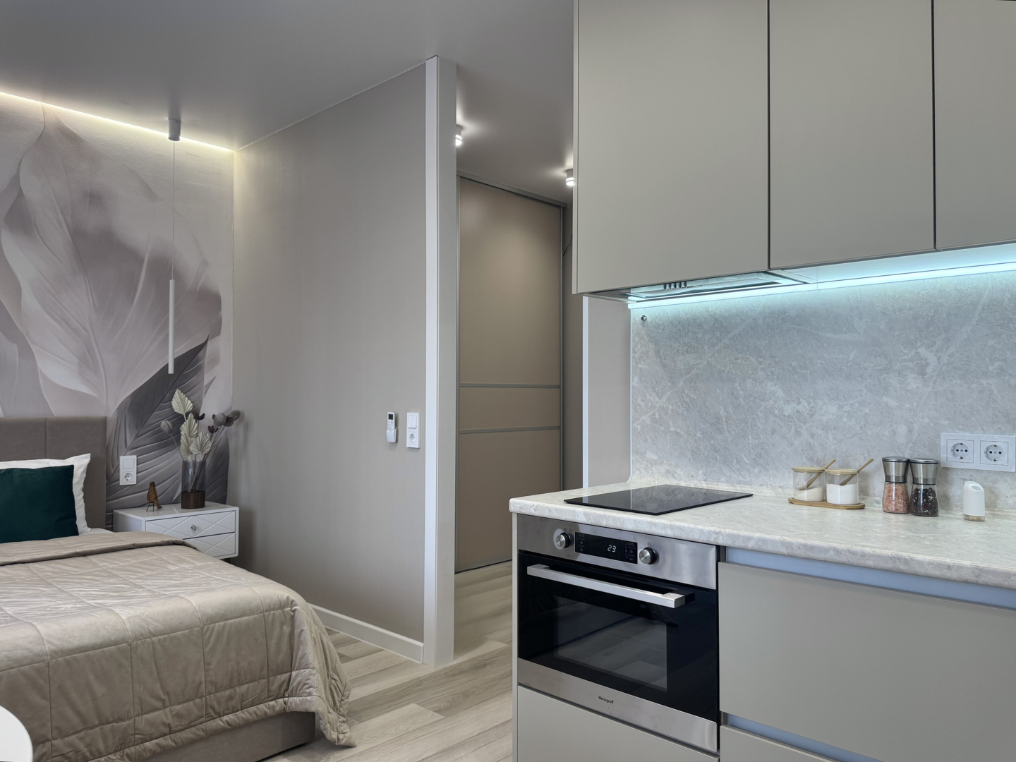 Квартира Atmosfera Sna в ЖК Облака 2 у Метро Октябрьская