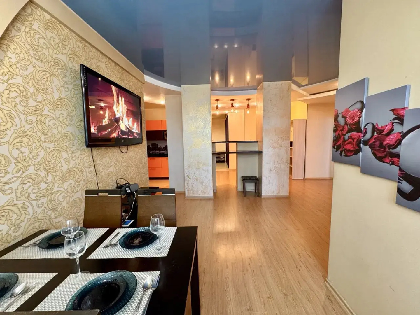 Квартира Уютная трехкомнатная  квартира со спа