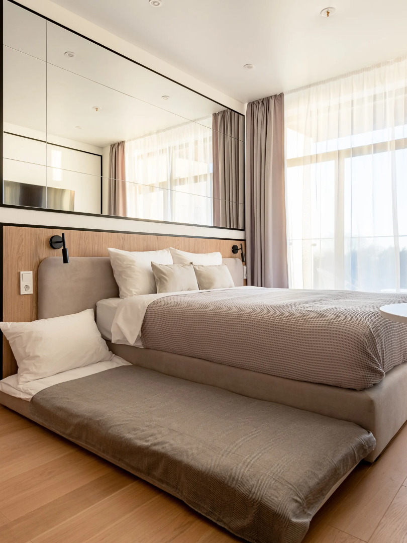 Апартаменты Уютная Студия с Видом на Бассейн и Залив 714