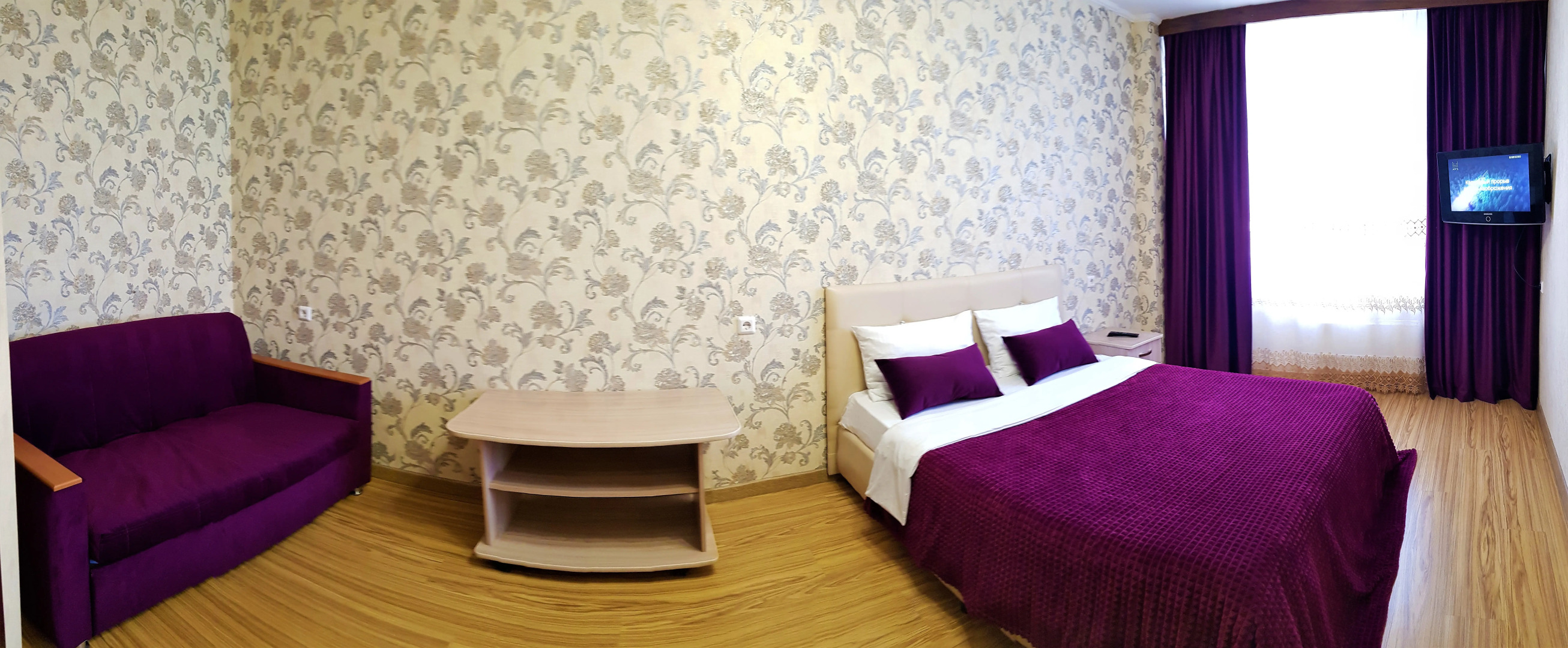 Апартаменты однокомнатные с одной спальней