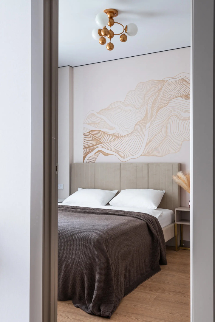 Квартира на сутки Парк Челюскинцев Самозаселение Wi-Fi Кондиционер Кухня объединена с жилой зоной Отдельная спальня