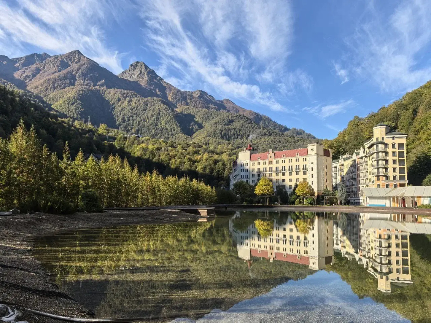 Апартаменты Студия в центре Роза Хутор, жить в горах