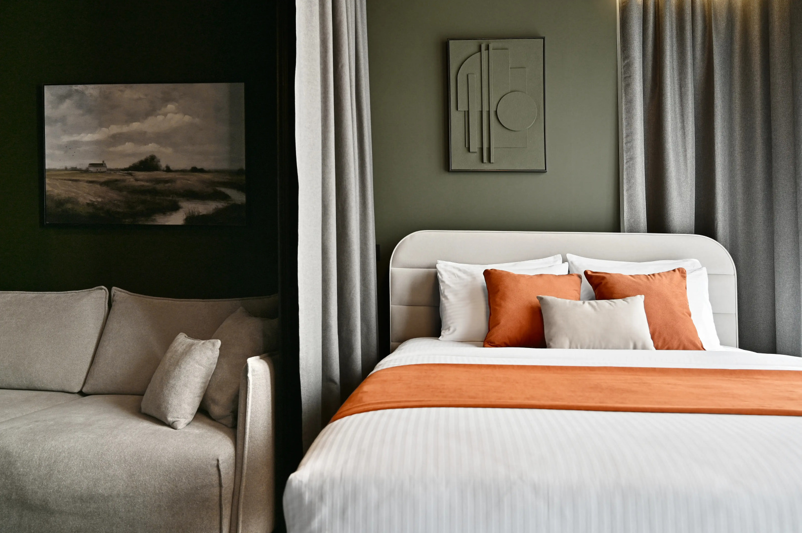 Квартира Aparts Pro+ Студия Black Panorama у Волги в ЖК Галактика на 16 Этаже