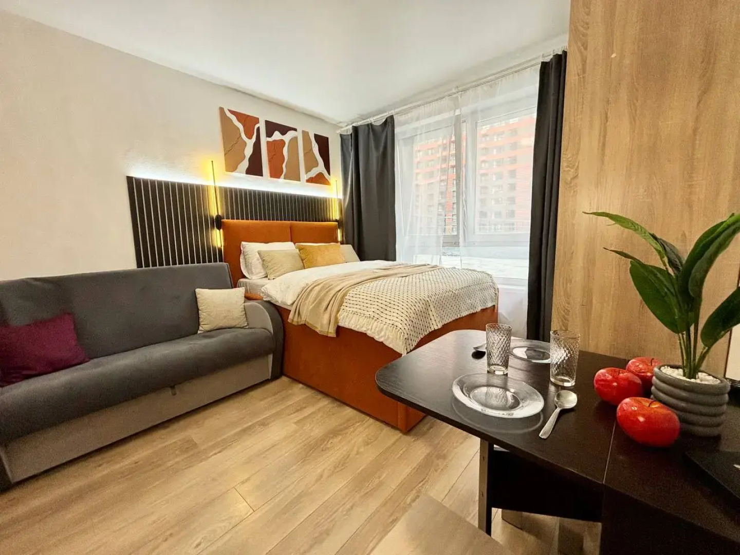 Квартира милая студия для 4х гостей