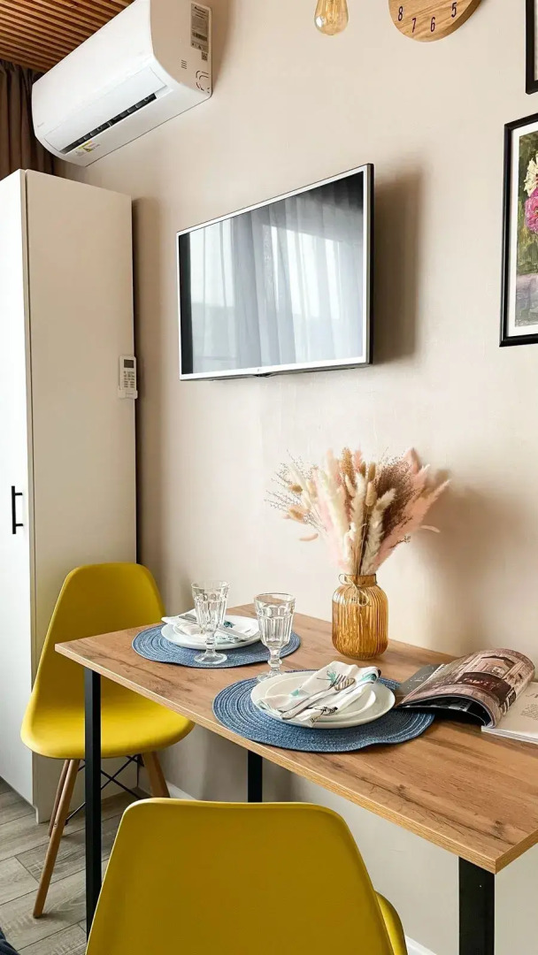 Квартира Новая современная и уютная студия с дизайнерским ремонтом в ЖК Самовароff с нетерпением ждёт своих гостей