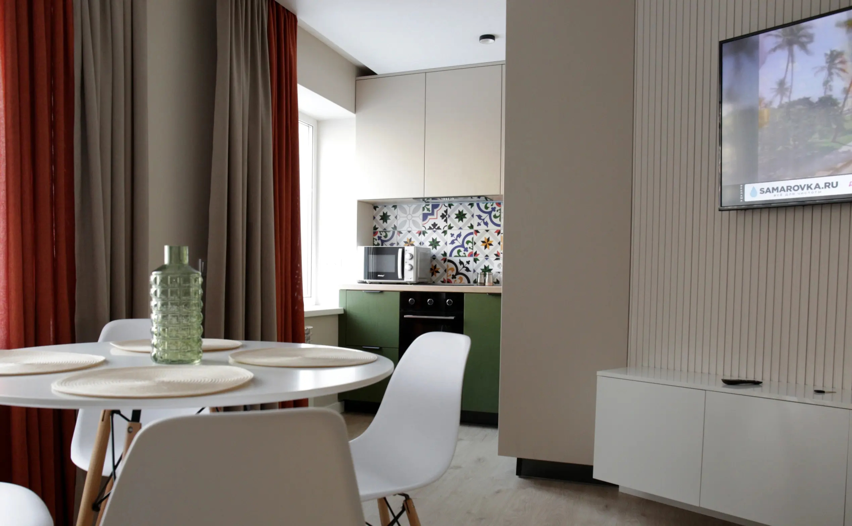 Апартаменты с отдельной спальней в сердце города