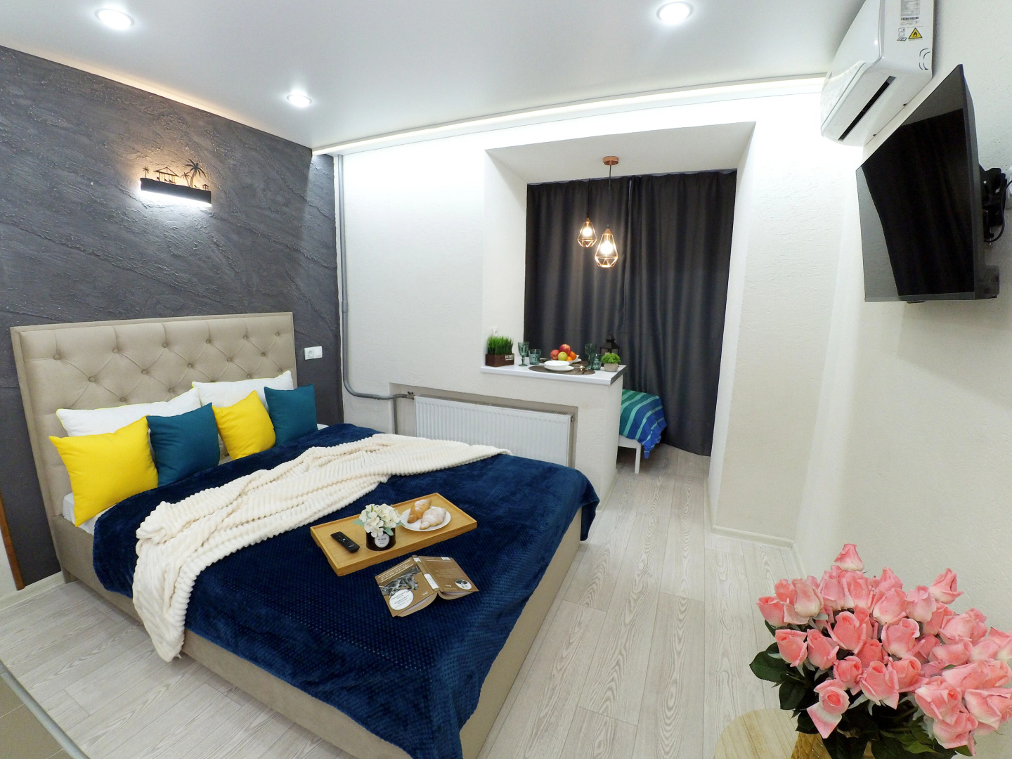 Апартаменты Уютные Студии Рядом с Аквапарком Ривьера