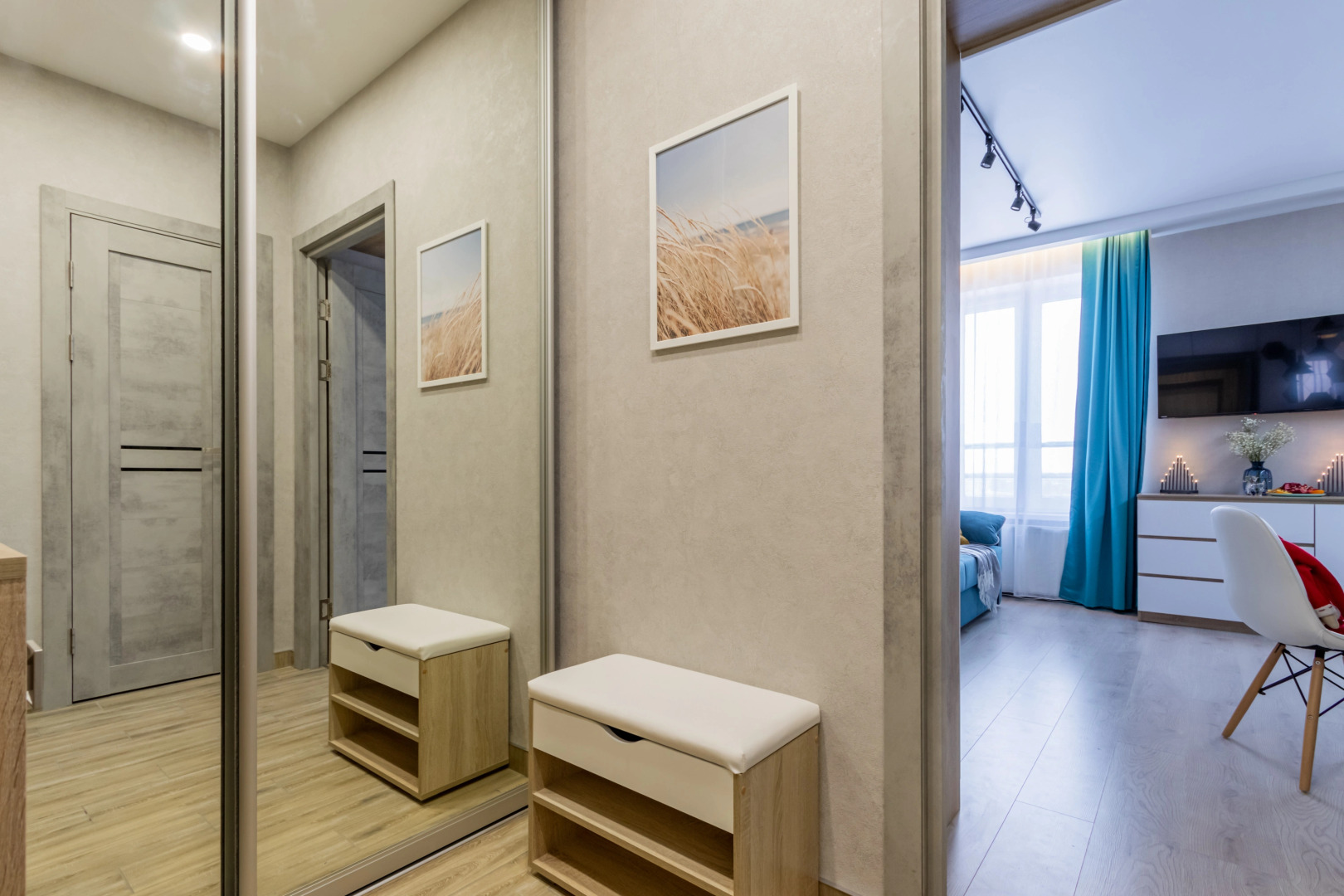 Квартира Дизайнерская студия с кондиционером (спортивный зал включен)