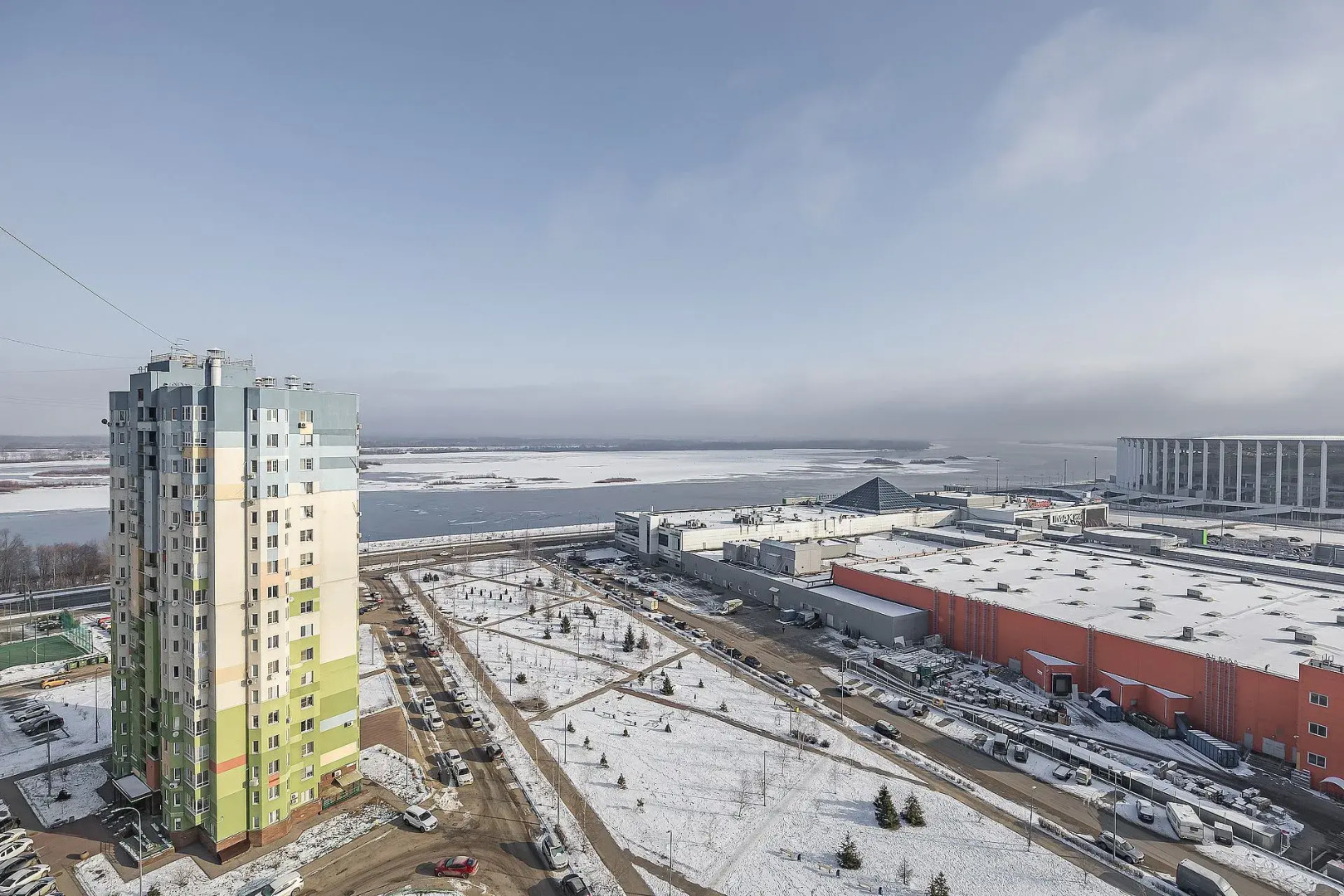 Апартаменты на Карла Маркса 62, с видом на Волгу. м.Стрелка. Сова-Дом