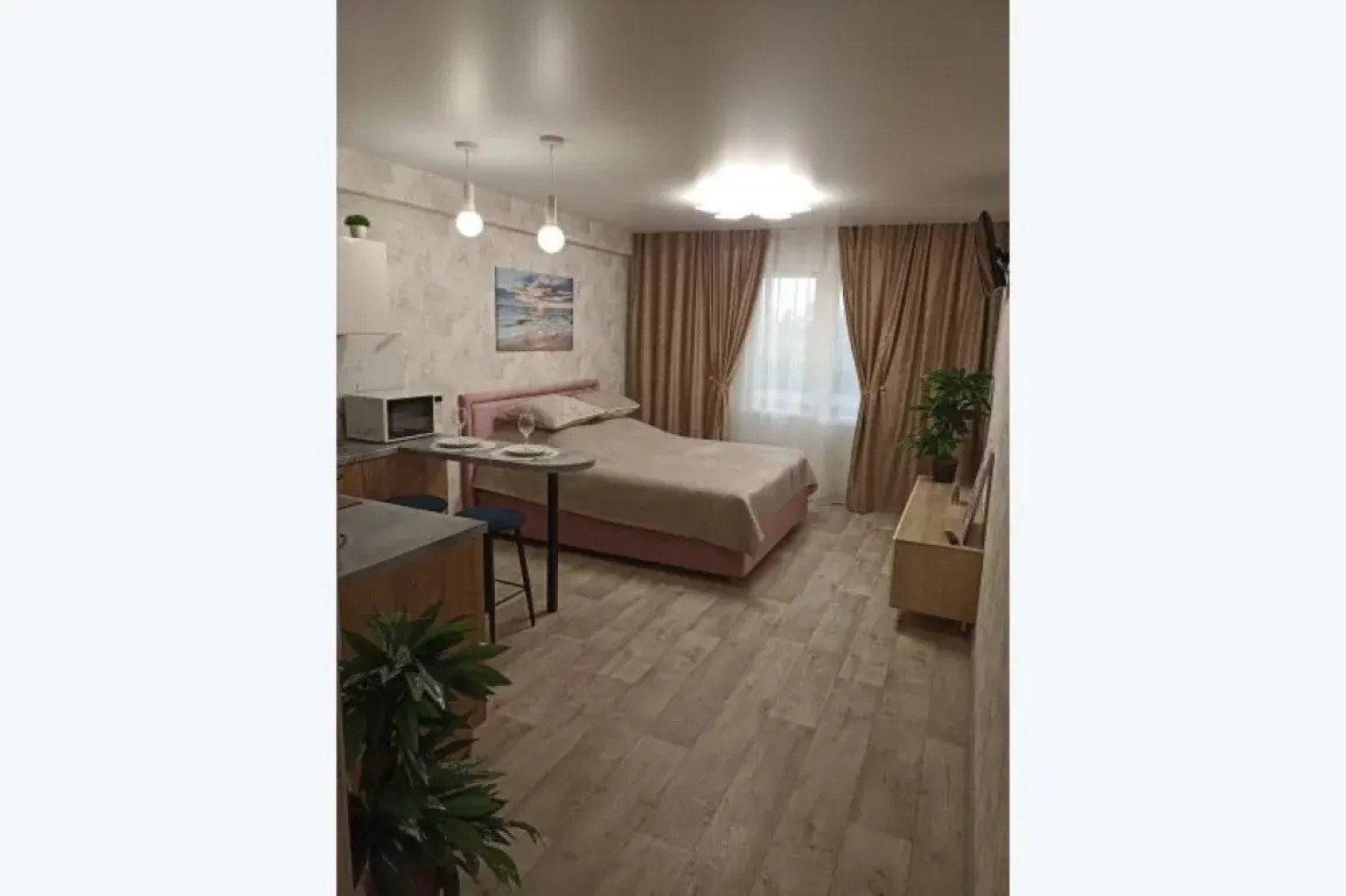 Апартаменты современные сети «Все в гости» в микрорайоне Видный на 3 этаже