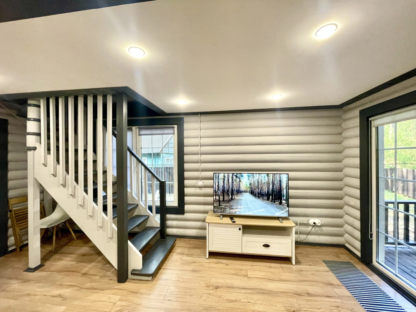 Частный Дом Бревенчатый Дом в Соснах