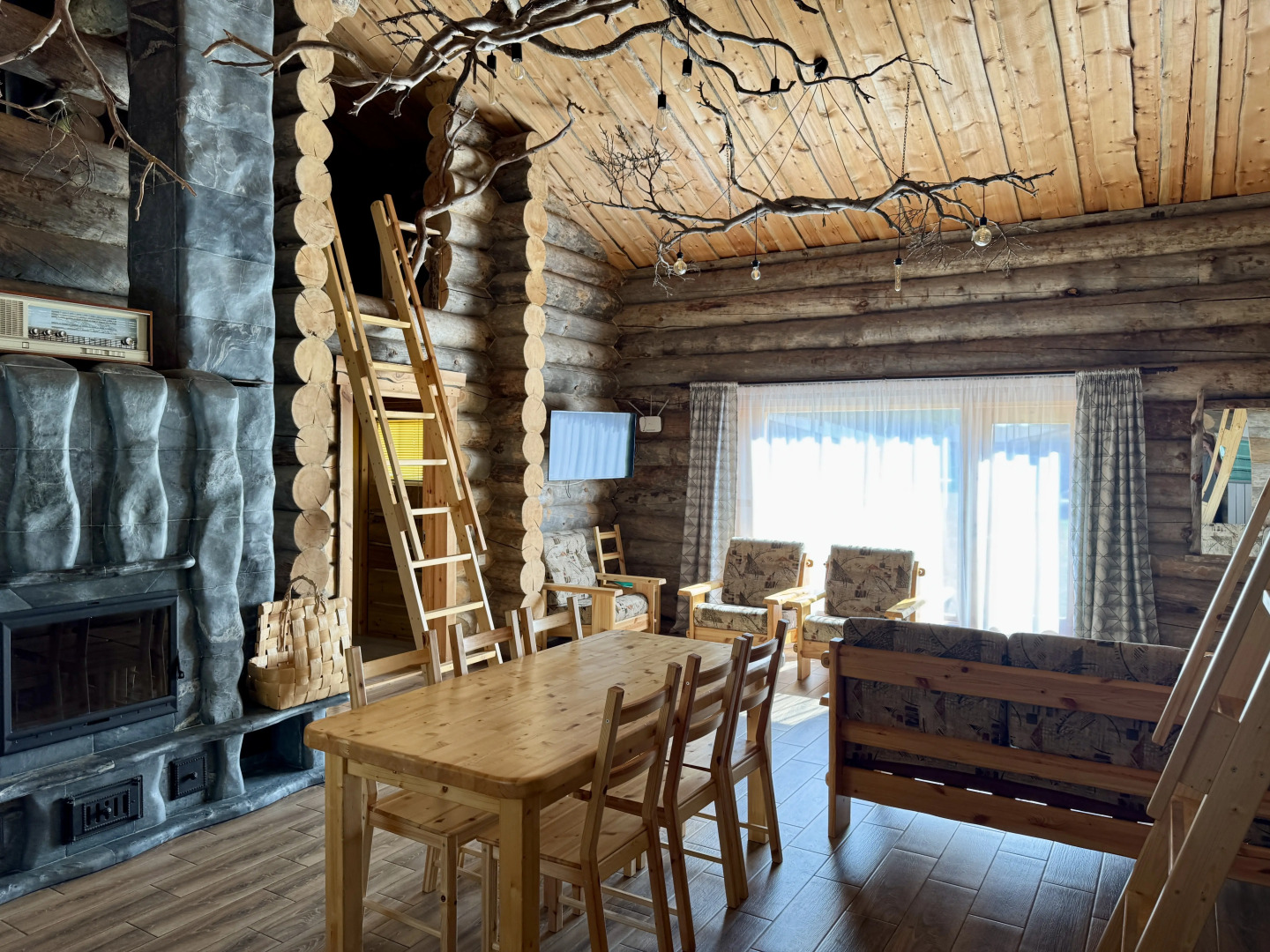 Коттеджи Карелия Медвежка с Сауной и Видом во Внутренний Двор