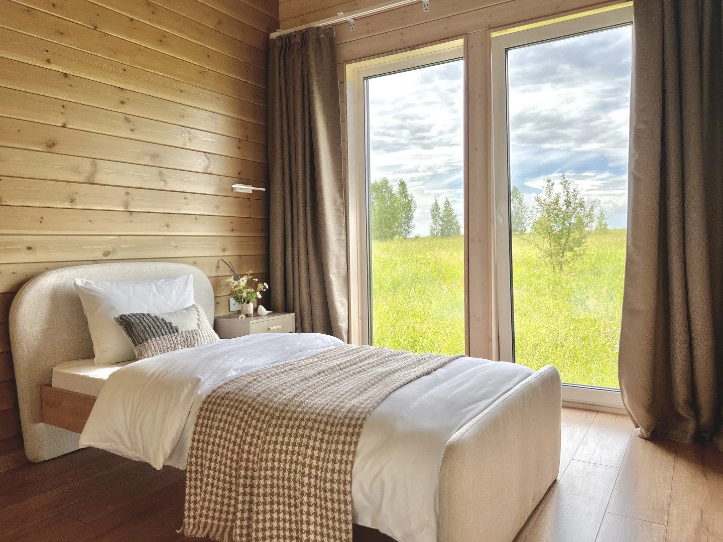 Частный дом Побег из города с сауной и камином