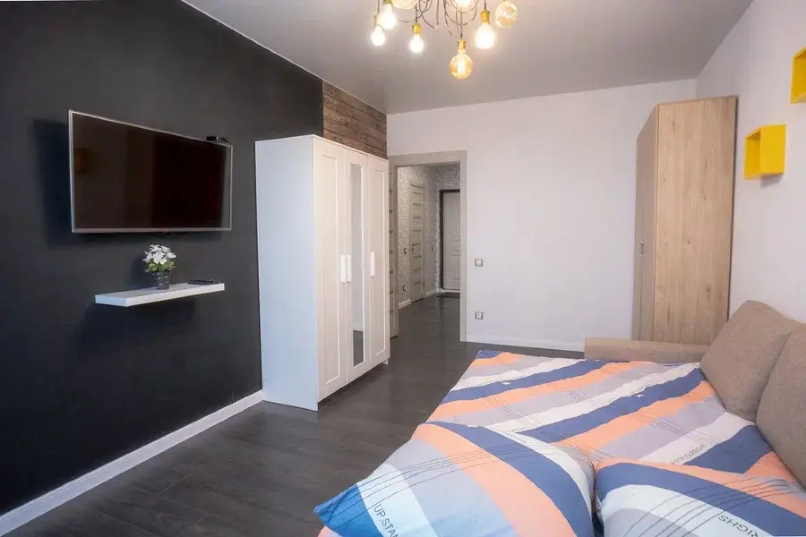 Апартаменты Однокомнатная квартира с стильным ремонтом