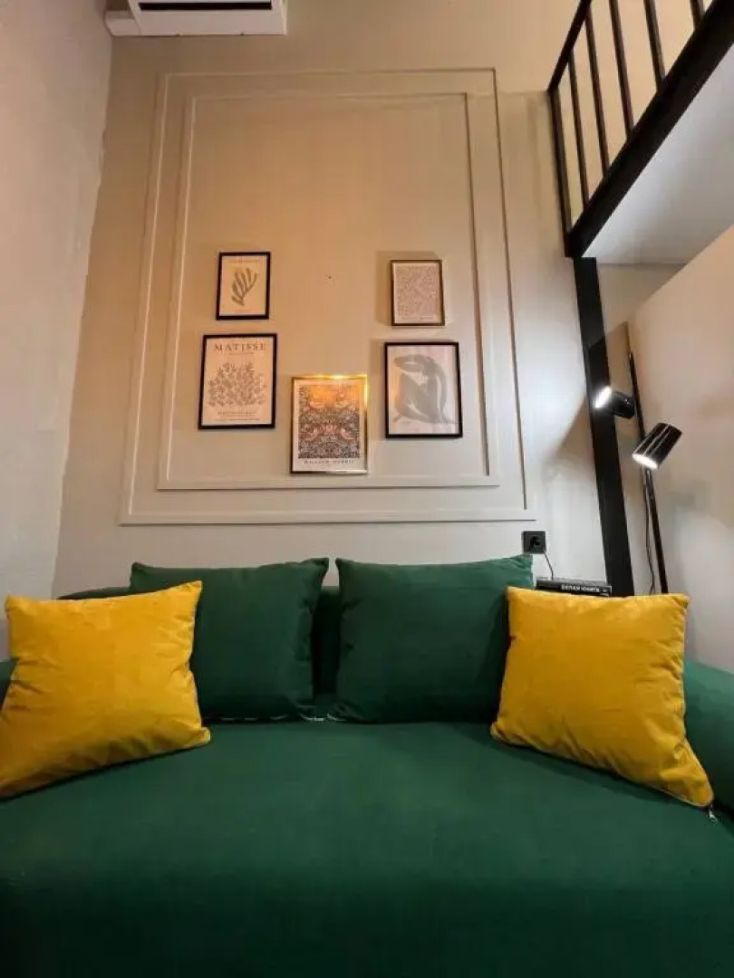 Уютная студия Emerald Forest у метро Электрозаводская