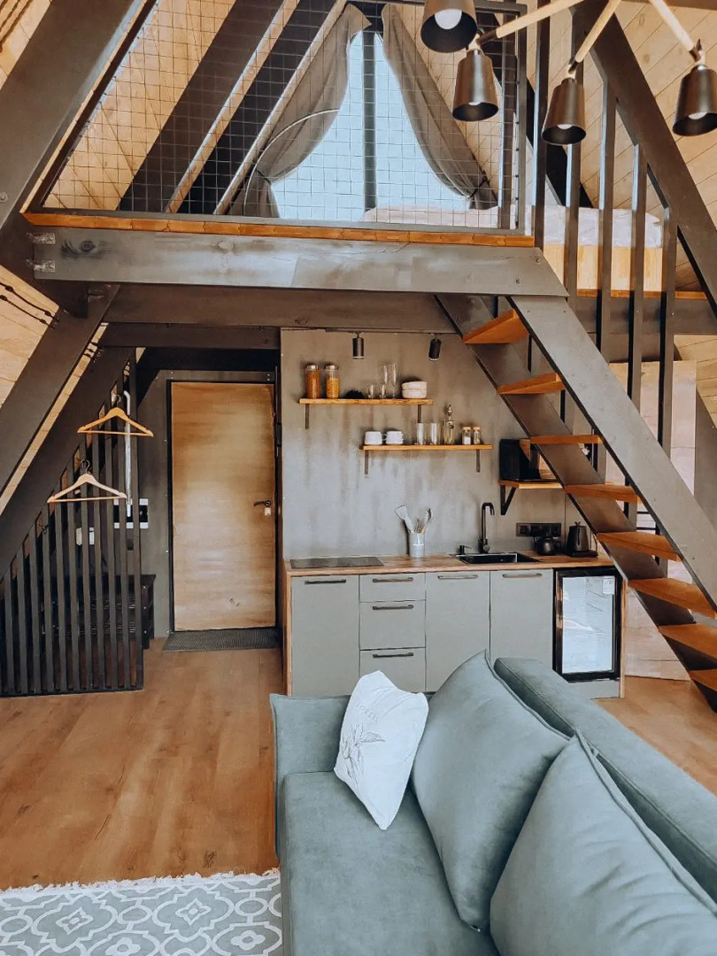 Шале двуэтажный А-фрейм с террасой