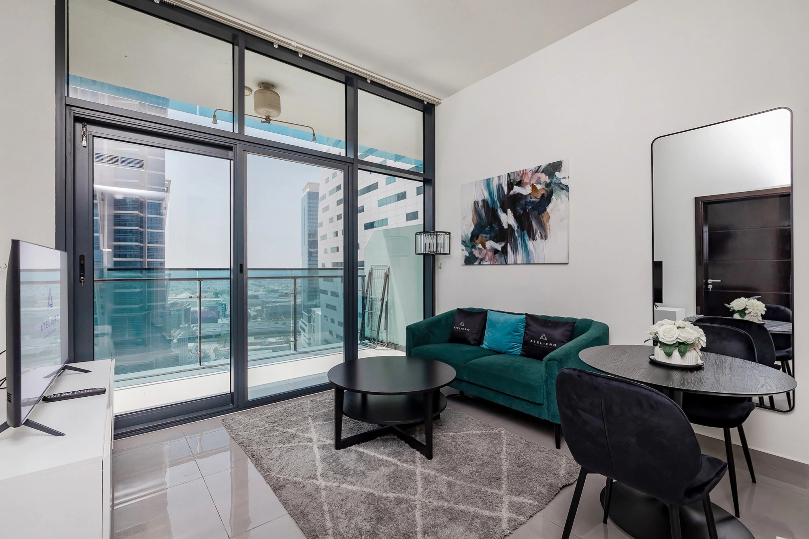 Апартаменты Stylish 1BR at Damac Merano Tower with Great View