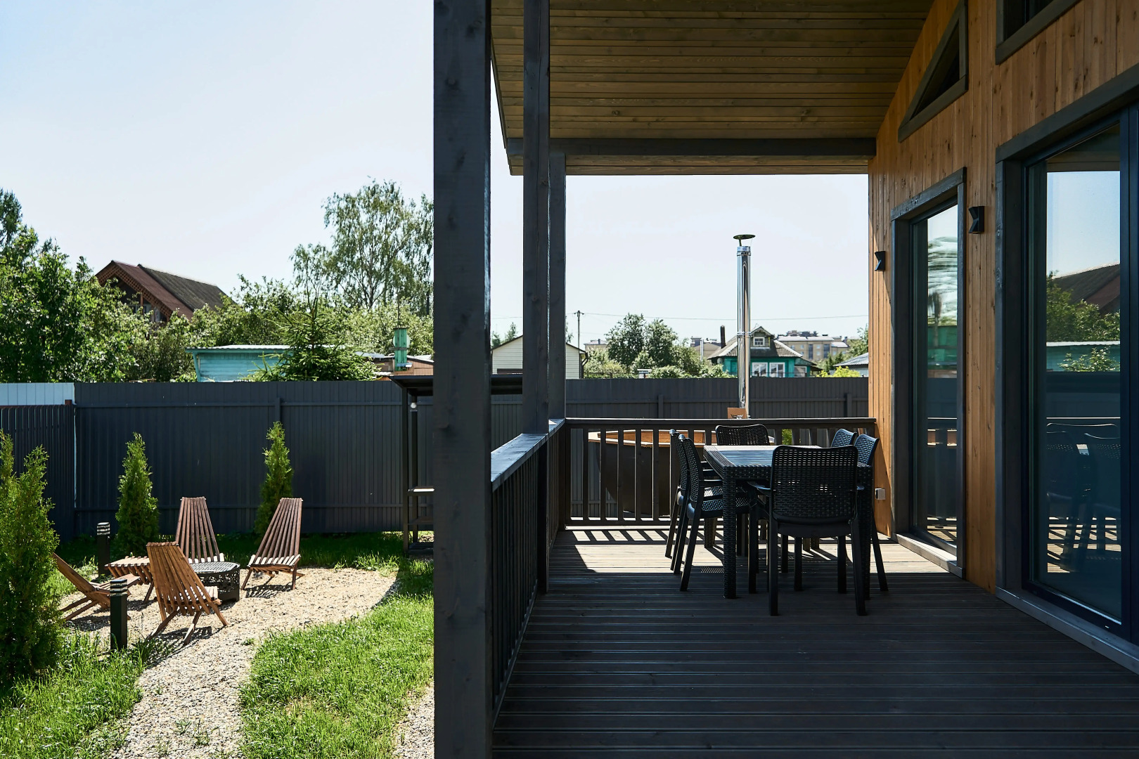 Частный дом Дом у реки, с баней, чаном и зоной барбекю