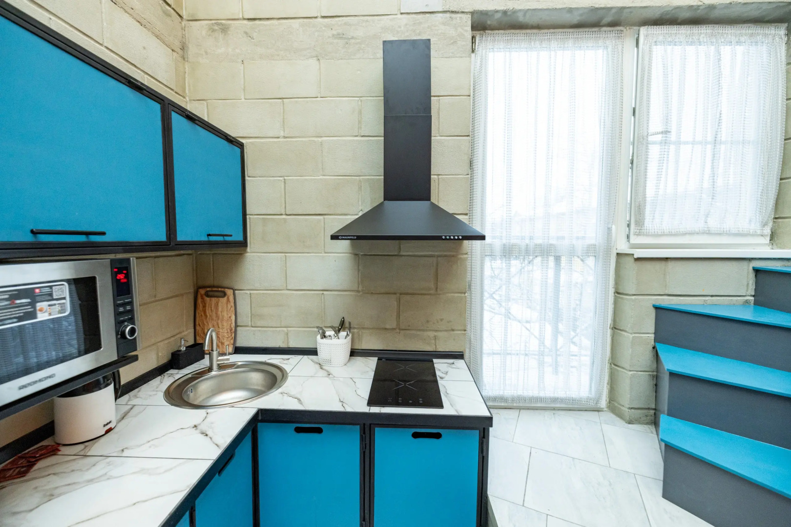 Двухуровневая квартира с сауной Огонь-Вода