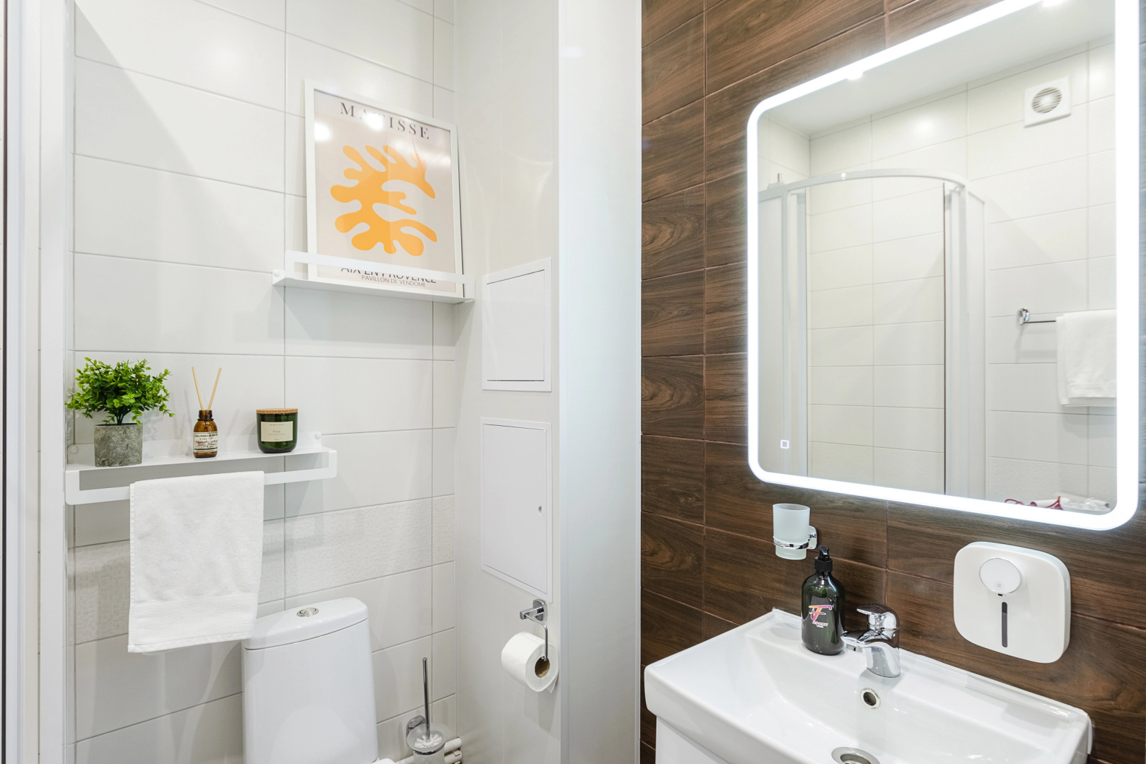 Апартаменты F-Apart с видом на башню Лахта Центр