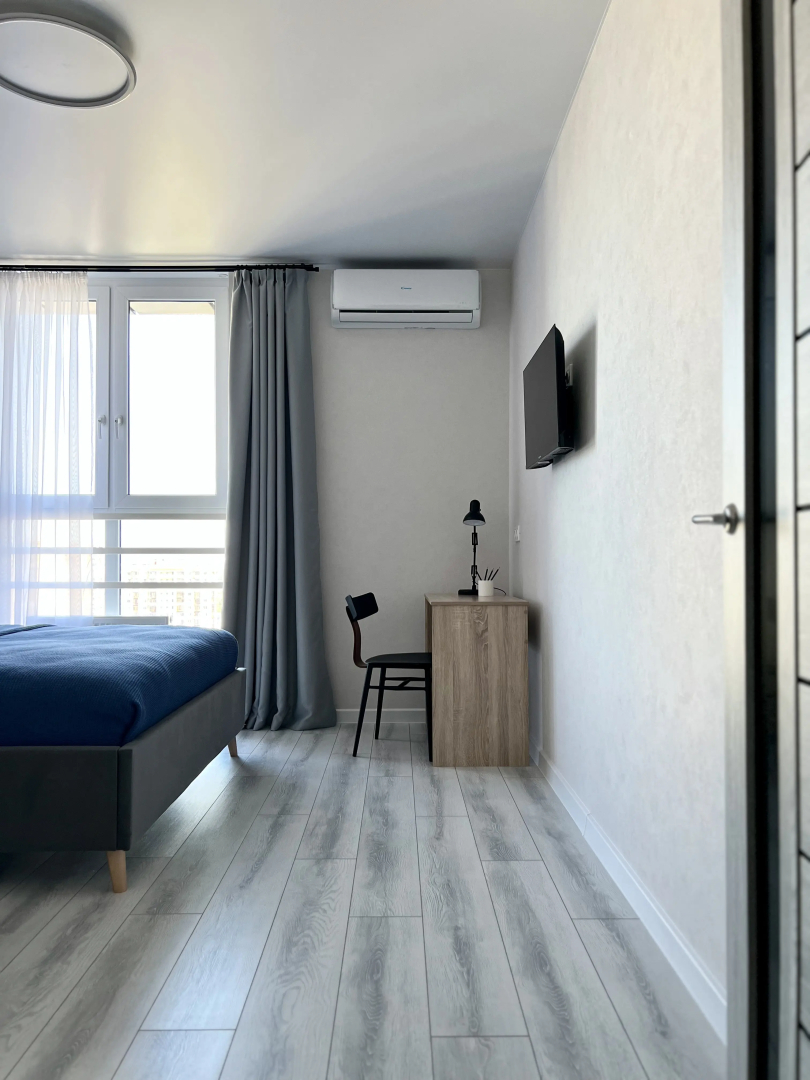 Апартаменты Fox Homes Светлая 1к квартира с видом на город