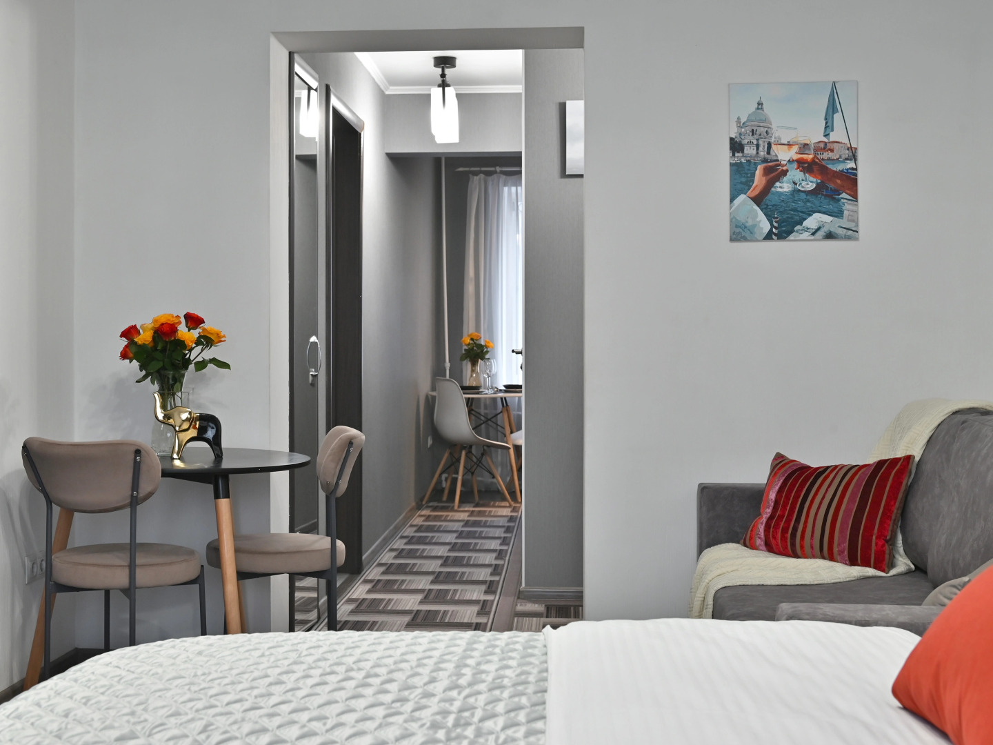 Квартира трёхкомнатная для большой компании в центре