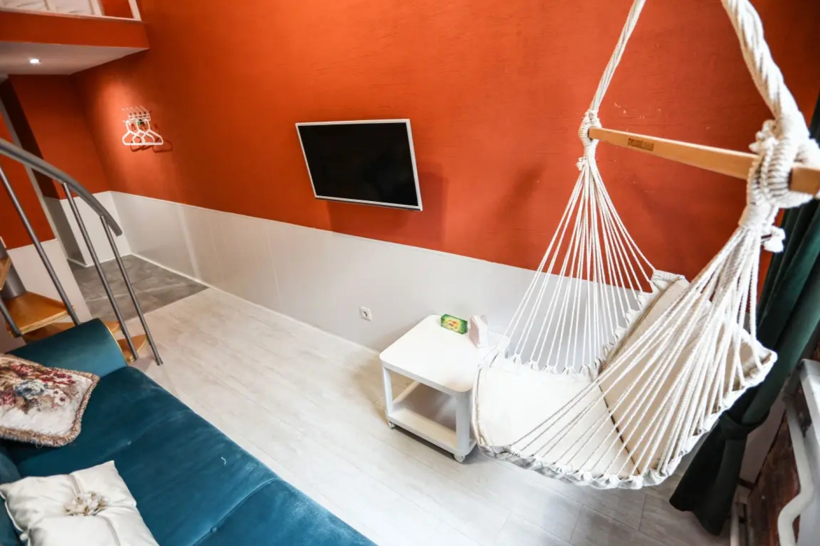 Квартира New Horizon Есения  атмосферное пространство с гамаком в 10 минутах от Невского проспекта