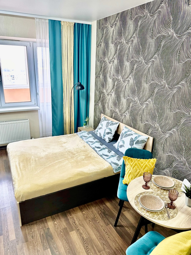 Квартира-студия с красивым видом на город