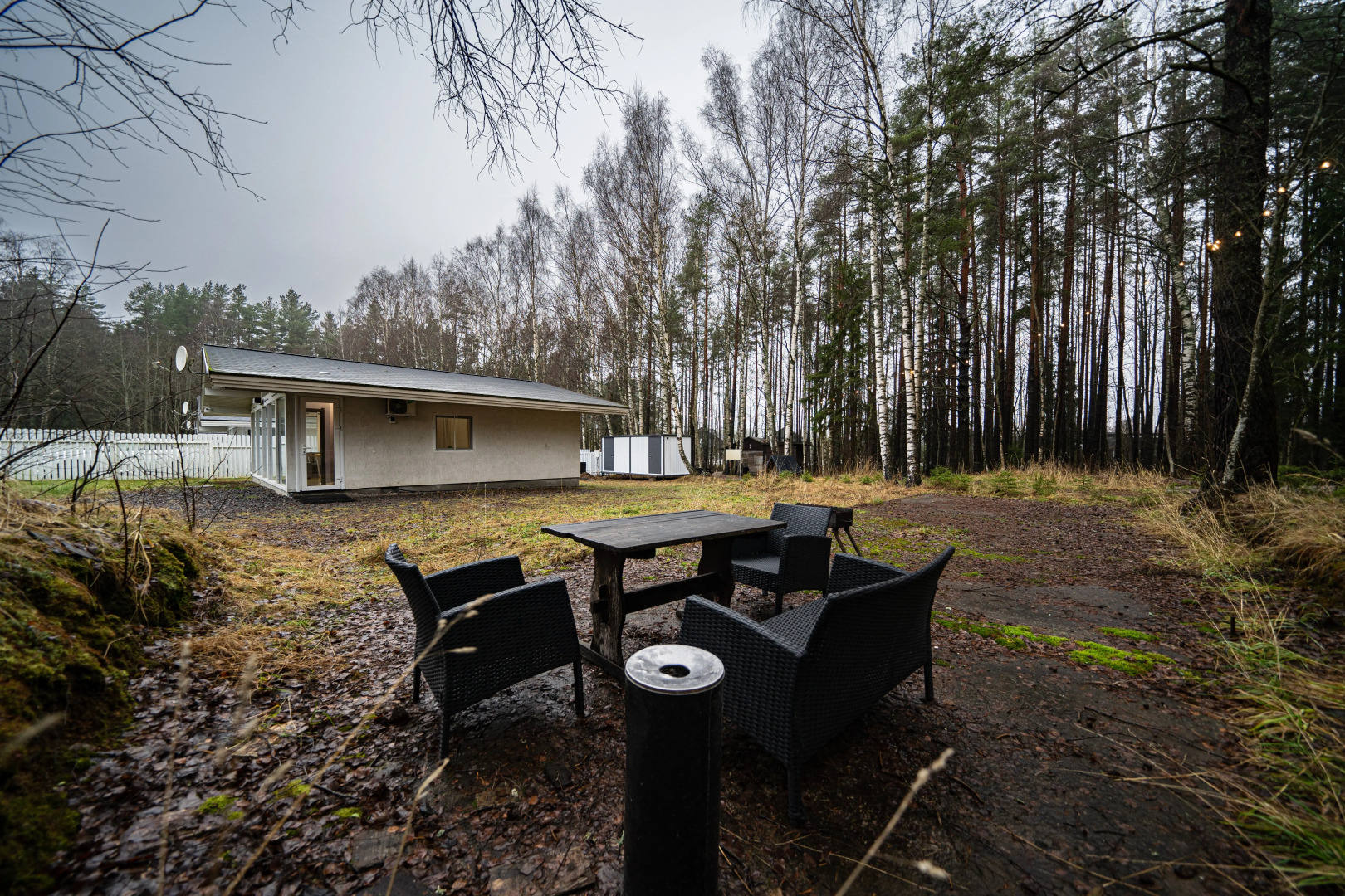 Частный дом Вилла Лаванда с камином у озера