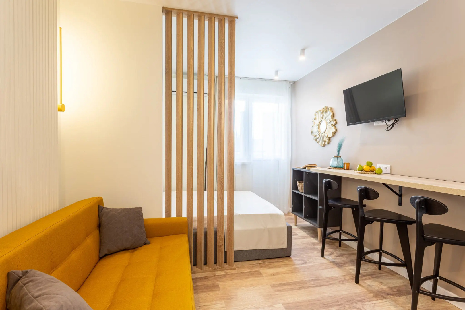 Апартаменты Морент с дизайнерским ремонтом в ЖК «Фрукты»