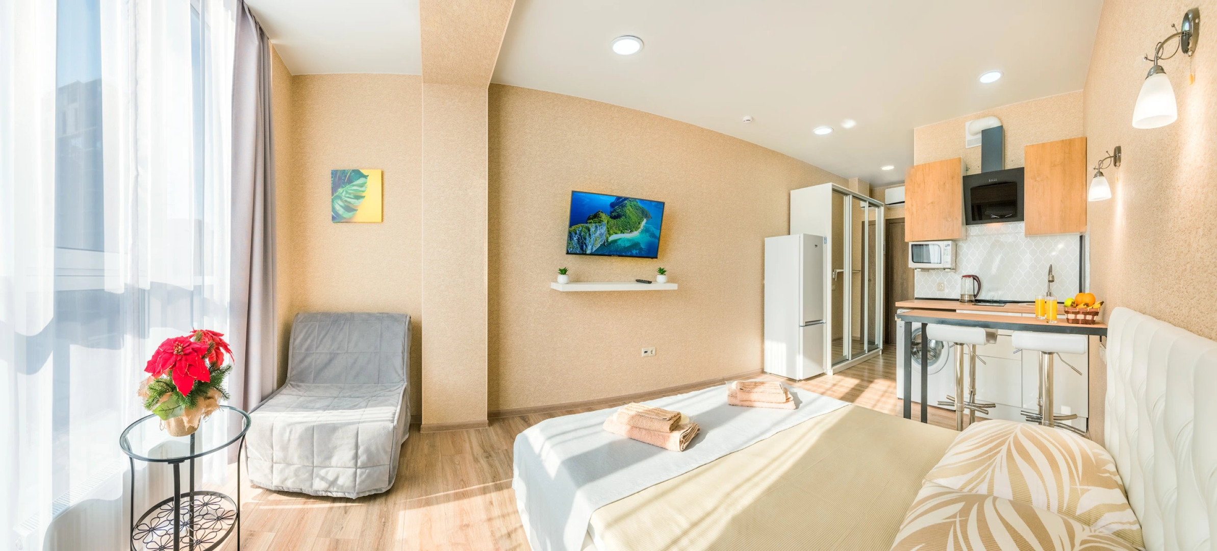 Апартаменты Студия Люкс с видом на море Голубые Дали B-Flats 9