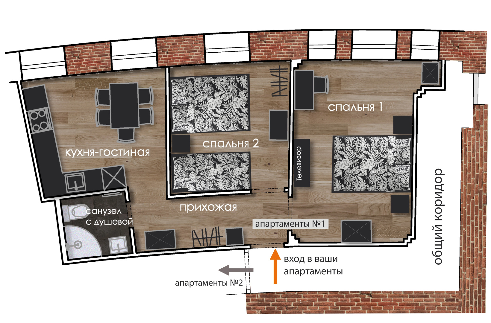 Квартира Loft F92 на набережной реки Фонтанки