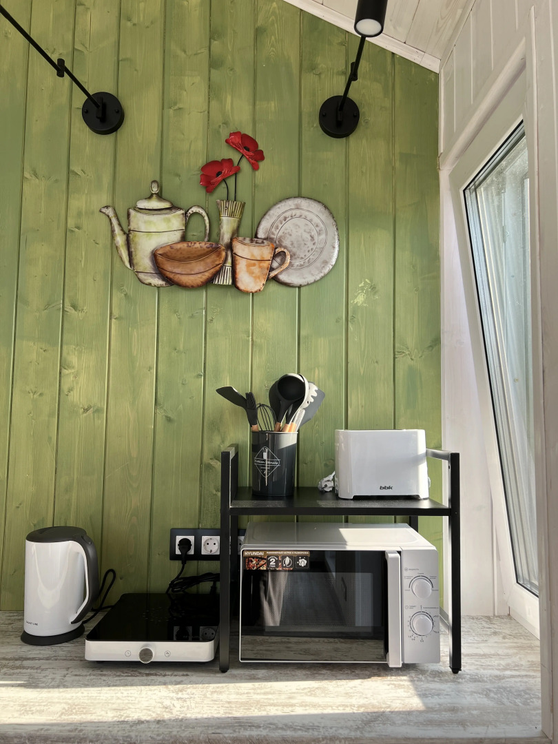 Шале Дом БарнХаус с Купелью в Городе Тула с Видом на Озеро