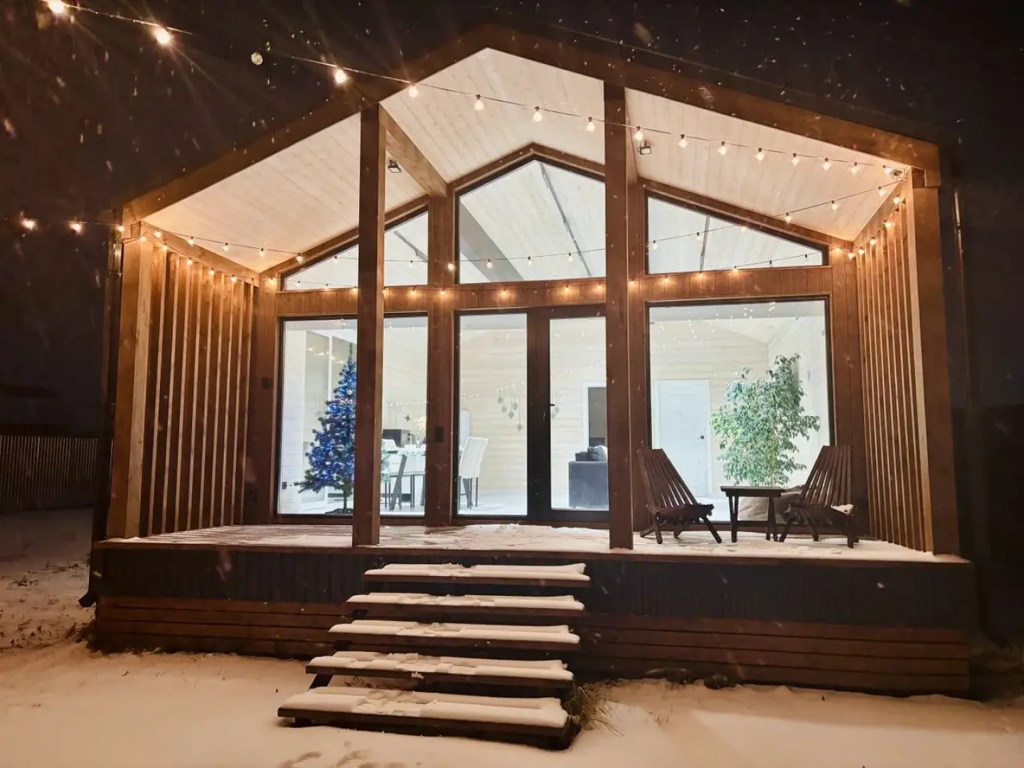 Частный дом Барн-хаус с сауной и чаном