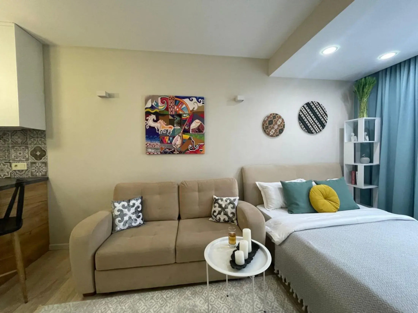 Апартаменты Этно Студия Жетысу с Прекрасным Видом на Горы