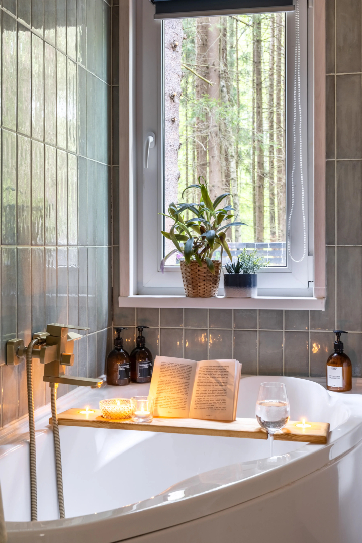 Частный дом в еловом лесу