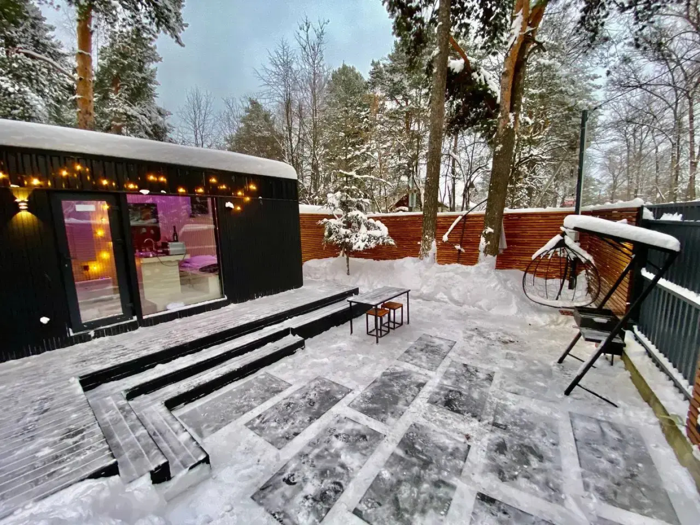 Частный дом Домик для Отдыха Вдвоем, с Сауной, Купелью, Мангалом и дизайнерской территорией