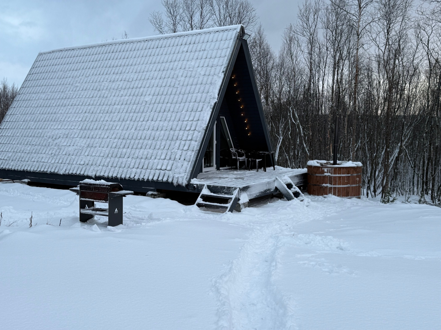 Частный дом A-Frame в лесу в 6 км от Мурманска