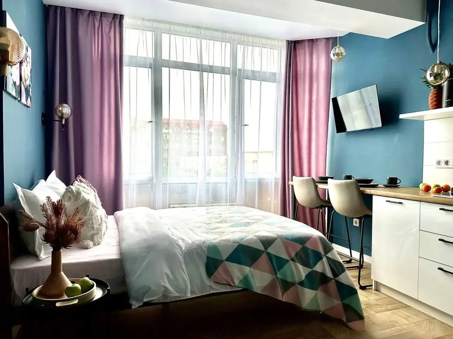 Квартира Уютная Мини Студия в Городе Алматы