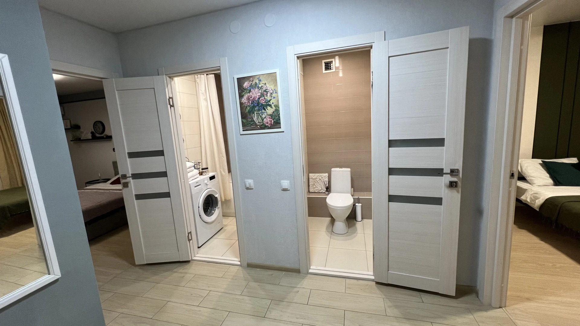 Квартира новая 2х комнатная 2 кровати