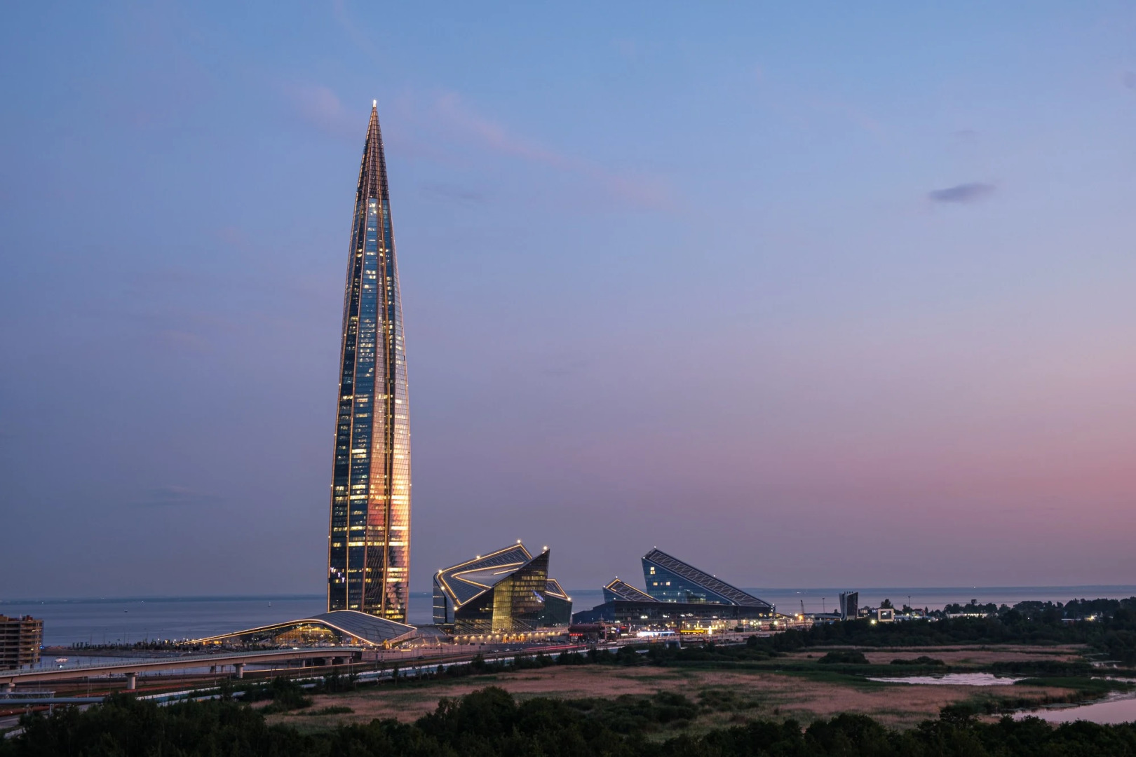 Квартира видовая в Лахте у башни Газпром и Финский залив