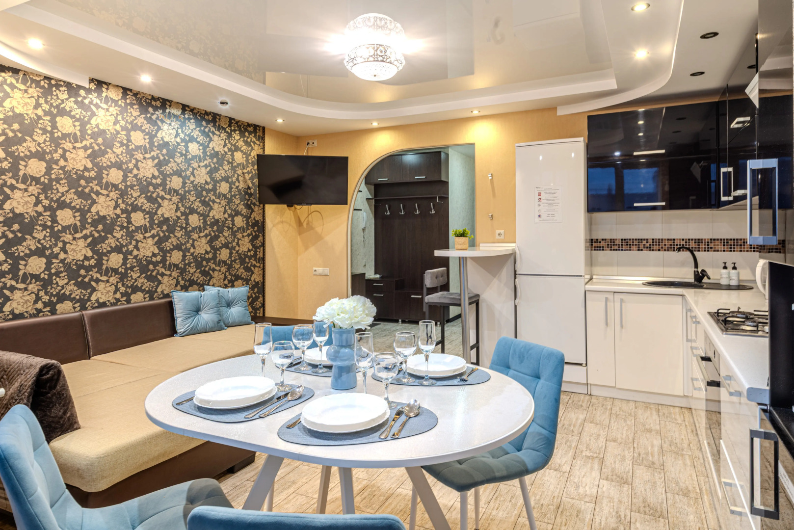 Квартира 1-к в тихом зеленом районе на Лукина 4 от RentAp, 4 сп.места