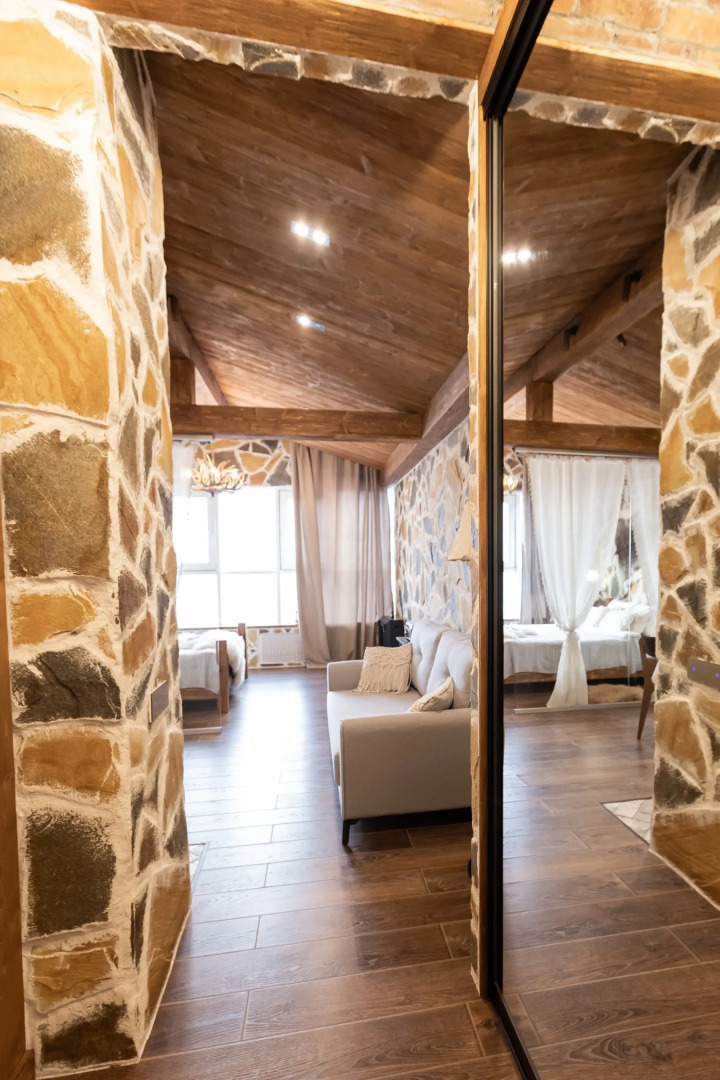 Апартаменты Атмосфера Шале с Видом на весь Город