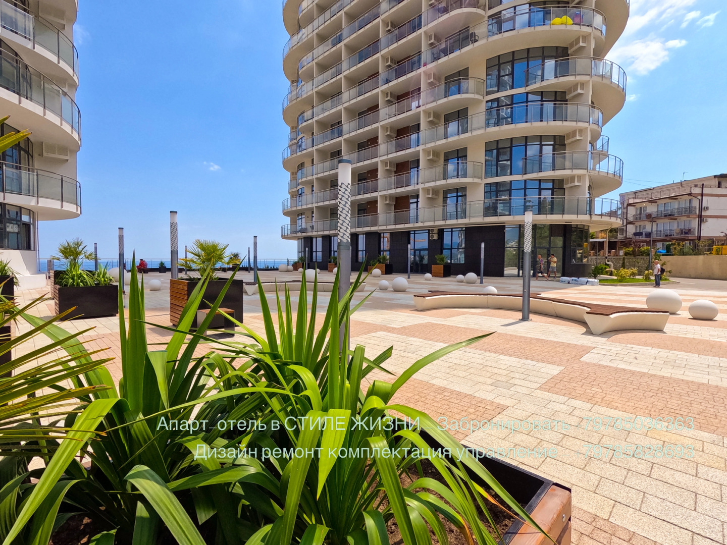 Апартаменты LS-Hi-Tech Emotion с видом на море со 2 этажа